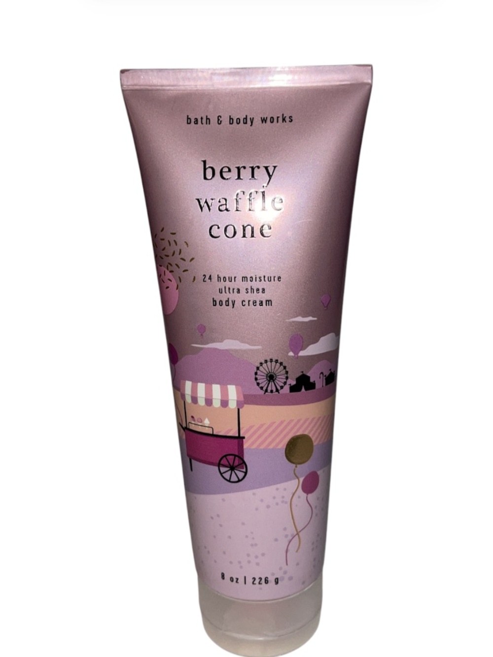 Bath & Body Works Berry Waffle Cone Moisture Ultra Shea Cream 8 Oz Lotion